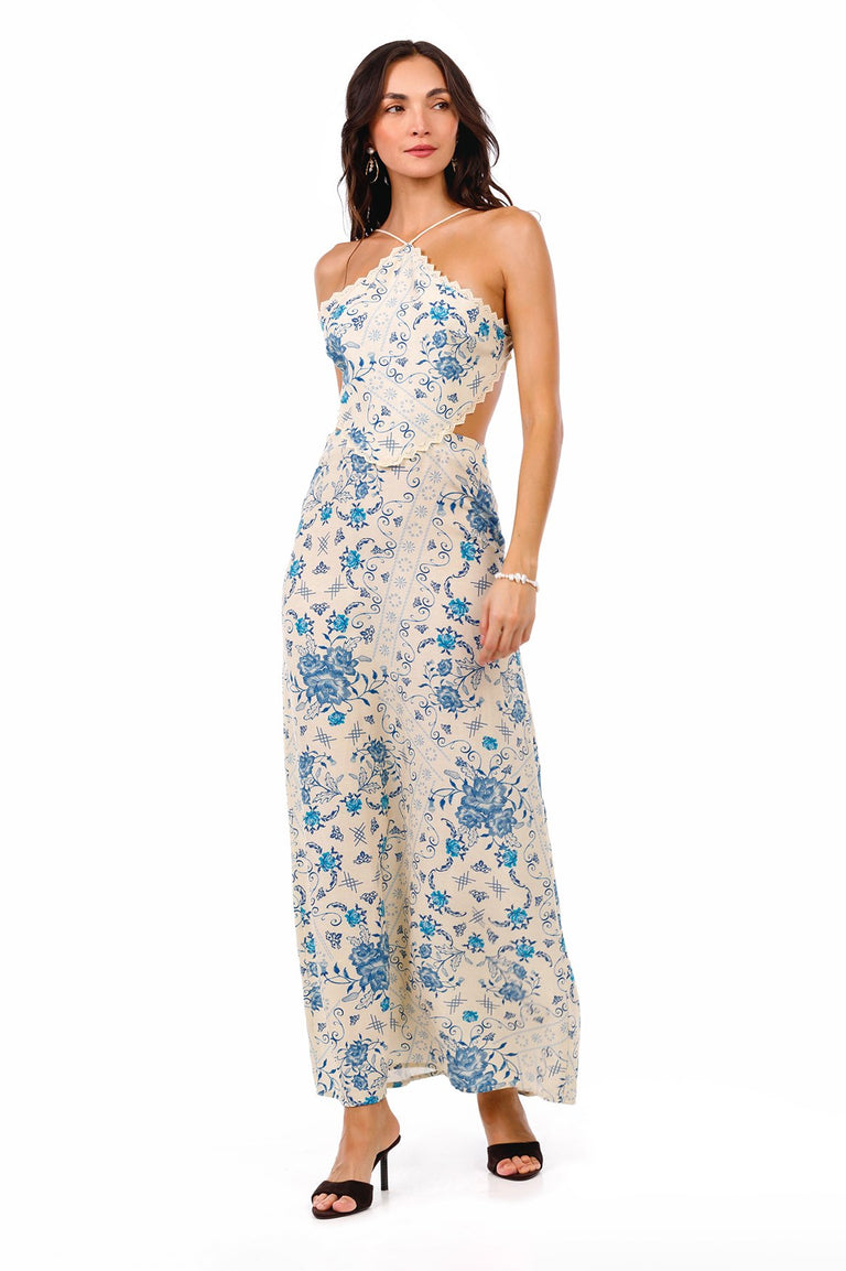 agua by agua bendita indira maxi dress Bleu Vestido Indira | Agua Bendita