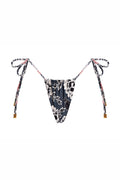 Bottom de bikini reversible y bordado al